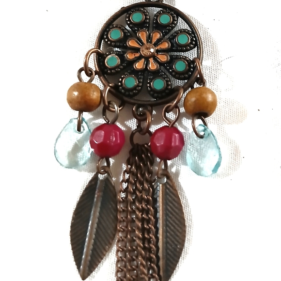 BOHO Super Cute Eclectic Long Earrings - Picture 2 of 2